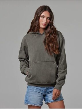 TALENTLESS heavyweight hoodie grey green size L